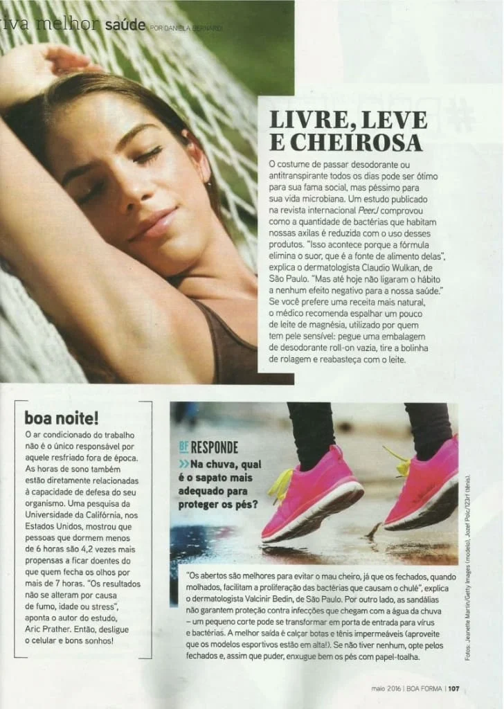 desodorante e axilas