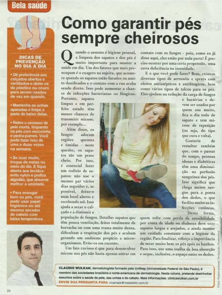 evitar mau odor nos pés