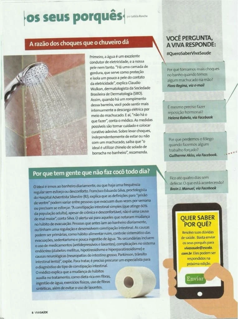 sentindo choque no chuveiro