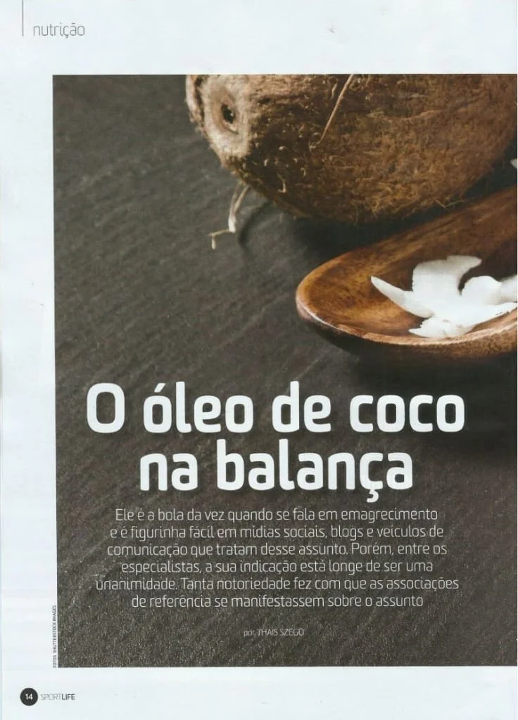 o óleo de coco na dieta