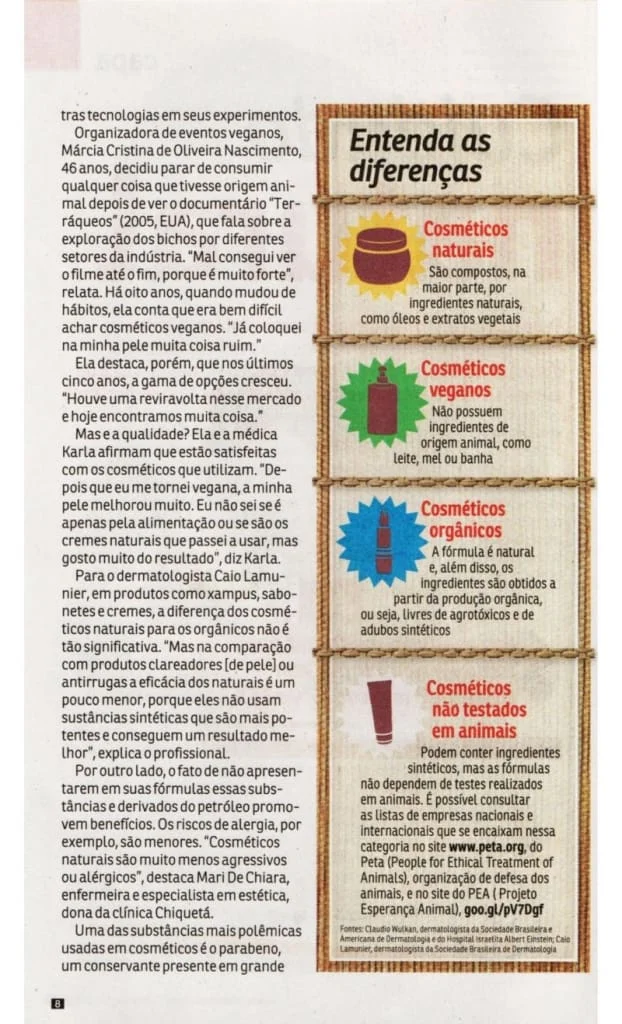 cuidados naturais - cosmeticos naturais