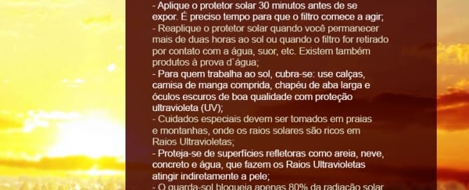 clinicawulcan 14 Curiosidades sobre a proteção solar