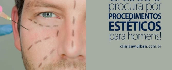 Cresce a procura por procedimentos estéticos para homens!