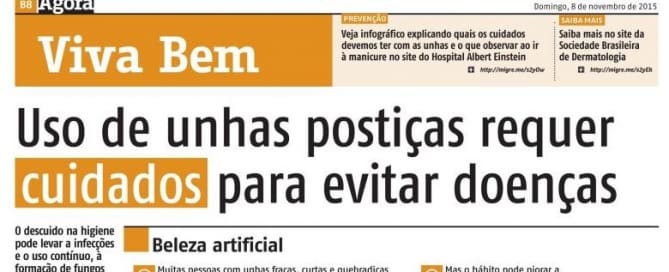 Jornal Agora - Unhas 3 Evitar doenças nas unhas Jornal Agora - Unhas