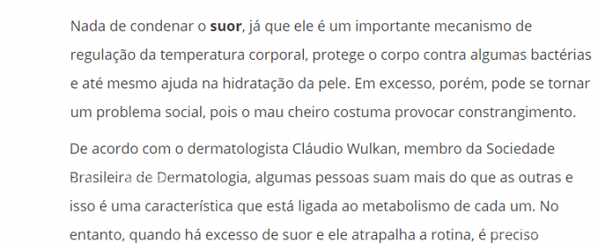 Hiperidrose Portal R7 - Dicas para combater o suor excessivo