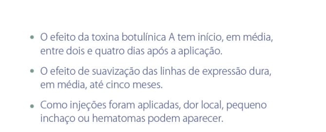 Informações Pós-Procedimento – Toxina Botulínica A