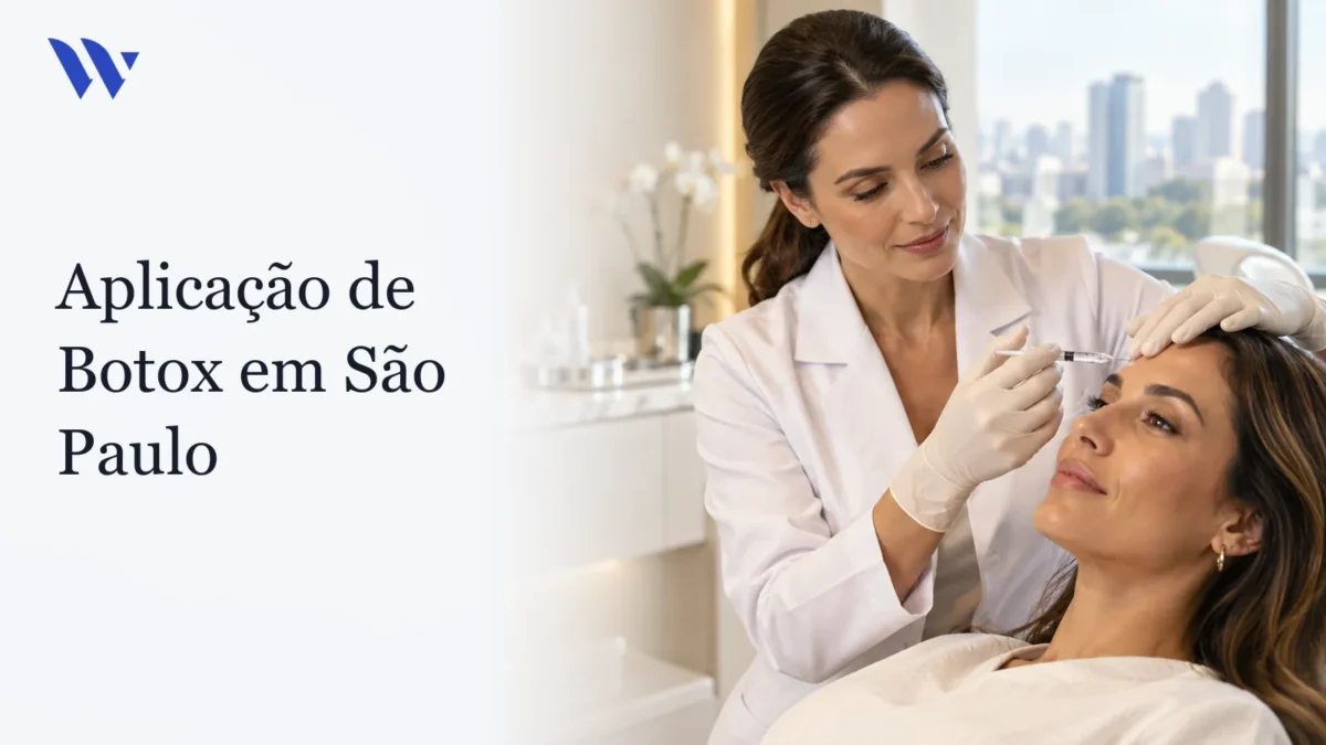 Dermatologista da Clínica Wulkan avaliando paciente em consultório — Aplicação de Botox em São Paulo