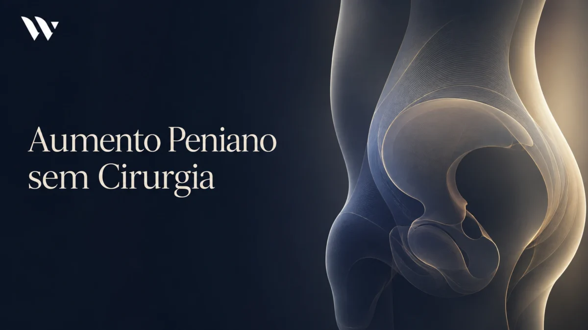Ilustração anatômica discreta usada na página sobre aumento peniano sem cirurgia