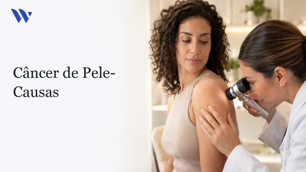Dermatologista da Clínica Wulkan avaliando paciente em consultório — Câncer de Pele- Causas
