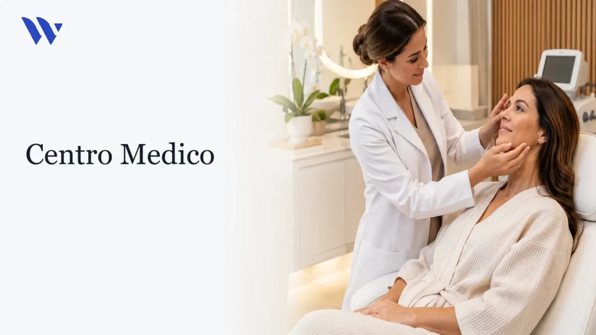 Centro Medico — Clínica Wulkan Dermatologista da Clínica Wulkan avaliando paciente em consultório — Centro Medico
