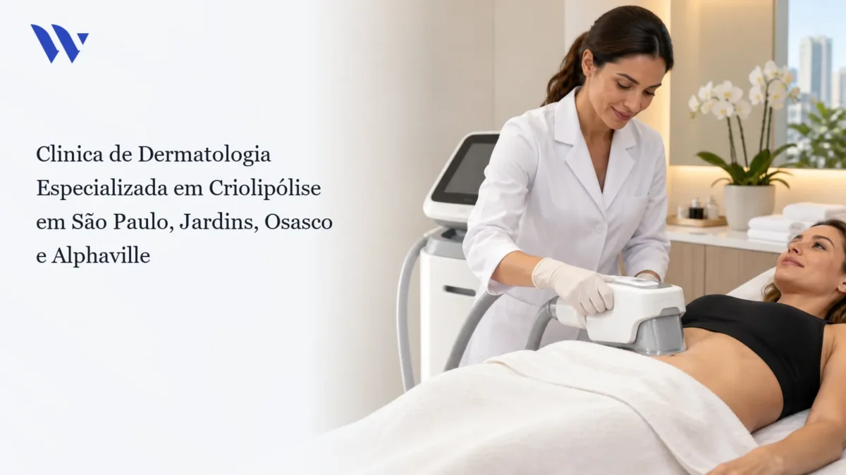 Dermatologista da Clínica Wulkan avaliando paciente em consultório — Clinica de Dermatologia Especializada em Criolipólise em São Paulo, Jardins, Osasco e Alphaville