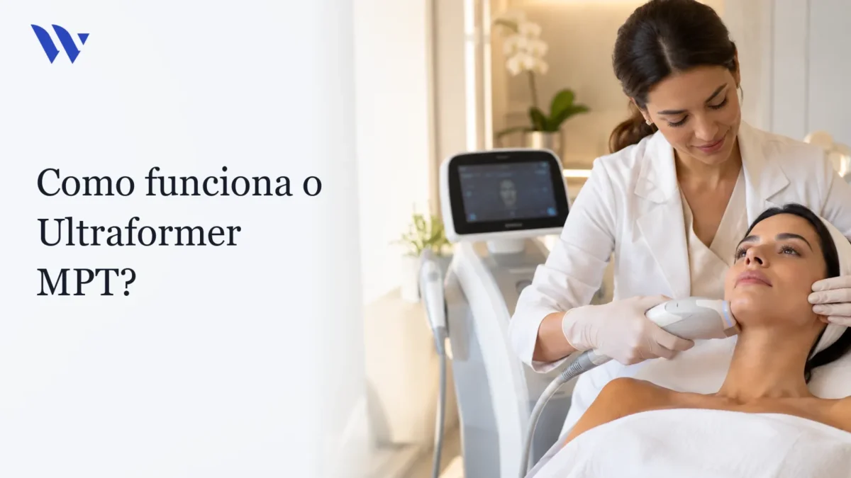 Dermatologista da Clínica Wulkan avaliando paciente em consultório — Como funciona o Ultraformer MPT?