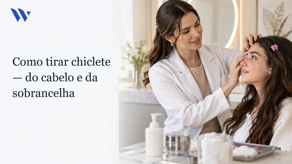 Dermatologista da Clínica Wulkan avaliando paciente em consultório — Como Tirar Chiclete do Cabelo e da Sobrancelha Sem Cortar
