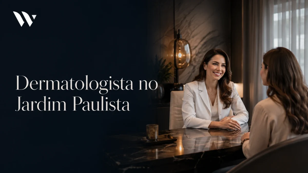 Consulta em ambiente clínico na unidade Jardins da Clínica Wulkan — dermatologista no Jardim Paulista