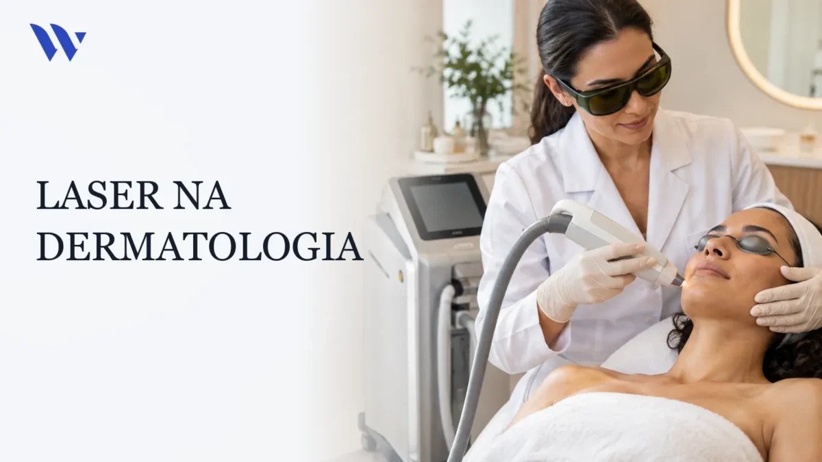 Dermatologista da Clínica Wulkan avaliando paciente em consultório — LASER NA DERMATOLOGIA