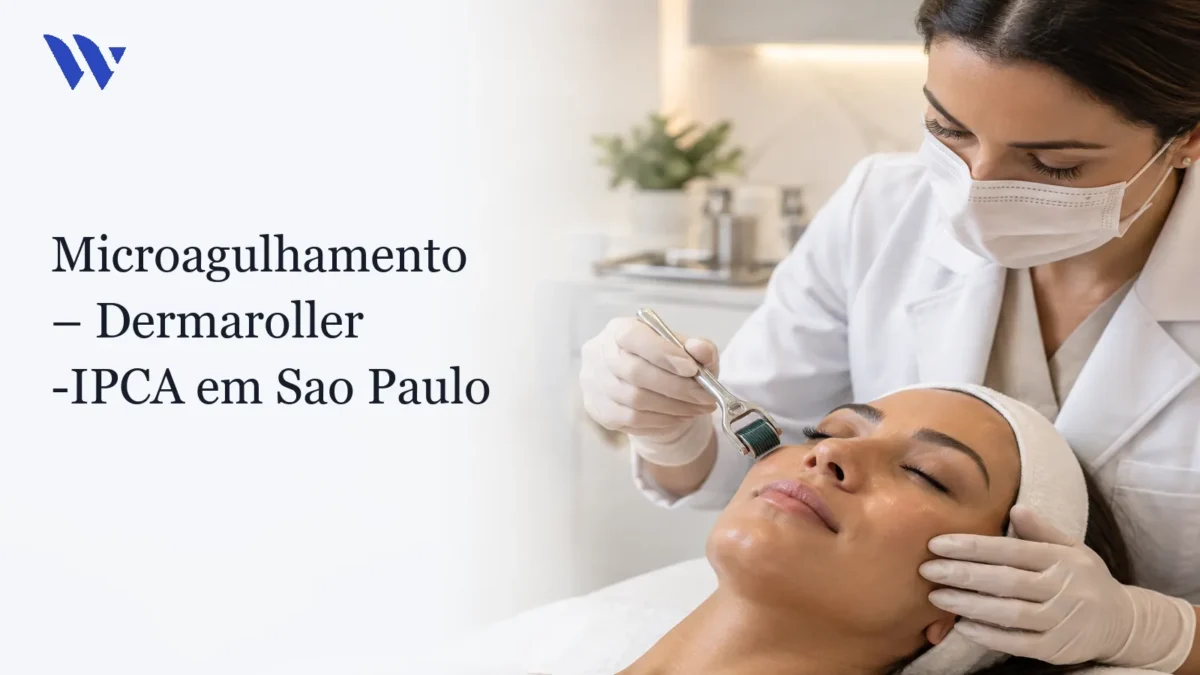 Dermatologista da Clínica Wulkan avaliando paciente em consultório — microagulhamento  – dermaroller  -IPCA em Sao Paulo