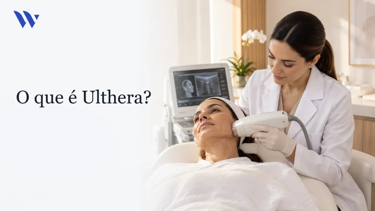 Dermatologista da Clínica Wulkan avaliando paciente em consultório — O que é Ulthera?