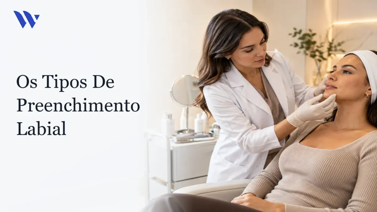 Dermatologista da Clínica Wulkan avaliando paciente em consultório — Os Tipos De Preenchimento Labial   