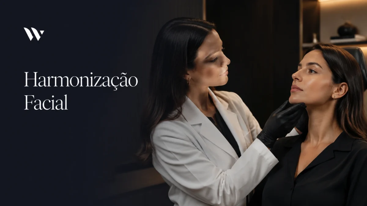 Avaliação facial em consultório antes do orçamento — quanto custa fazer harmonização facial