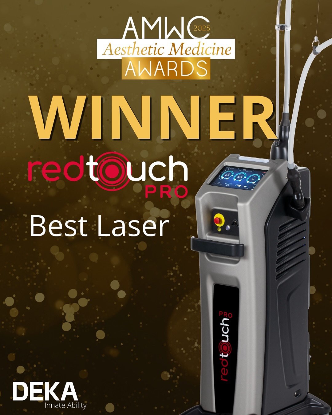 Aplicação Red Touch em São Paulo: RedTouch PRO eleito Best Laser no AMWC 2025