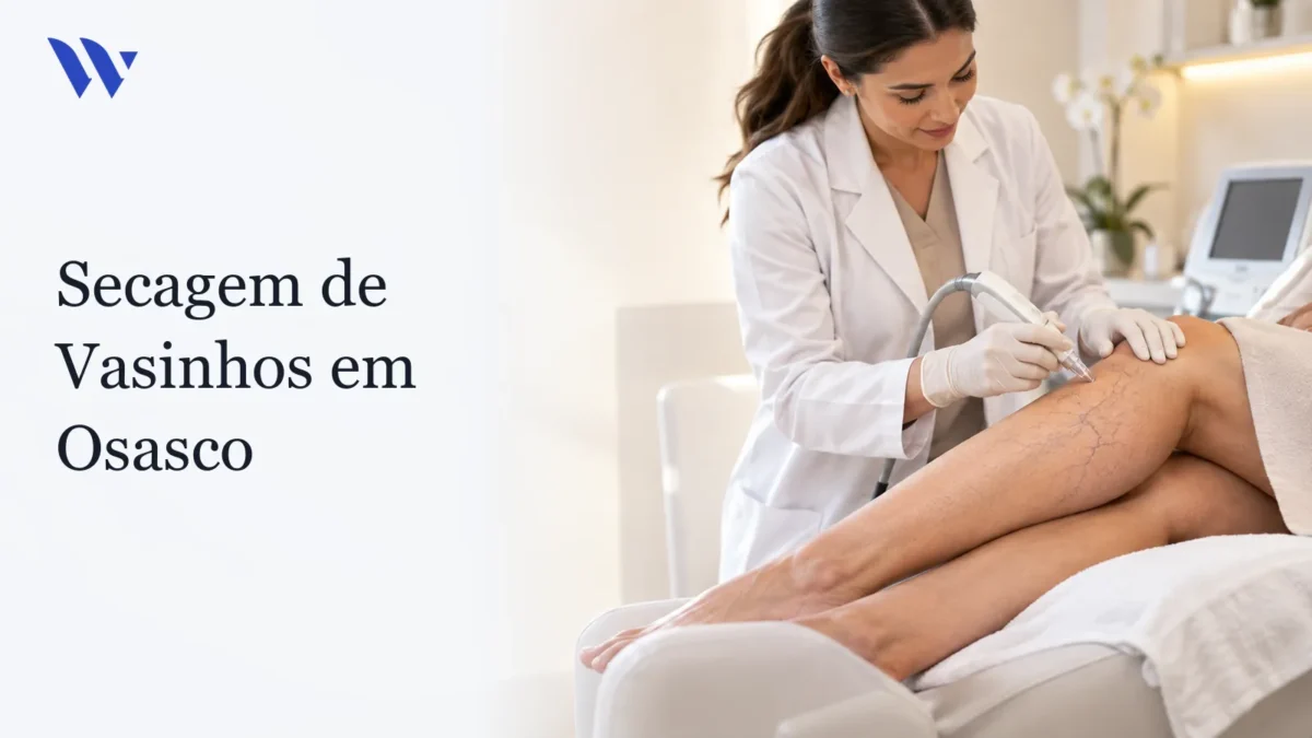 Dermatologista da Clínica Wulkan avaliando paciente em consultório — Secagem de Vasinhos em Osasco