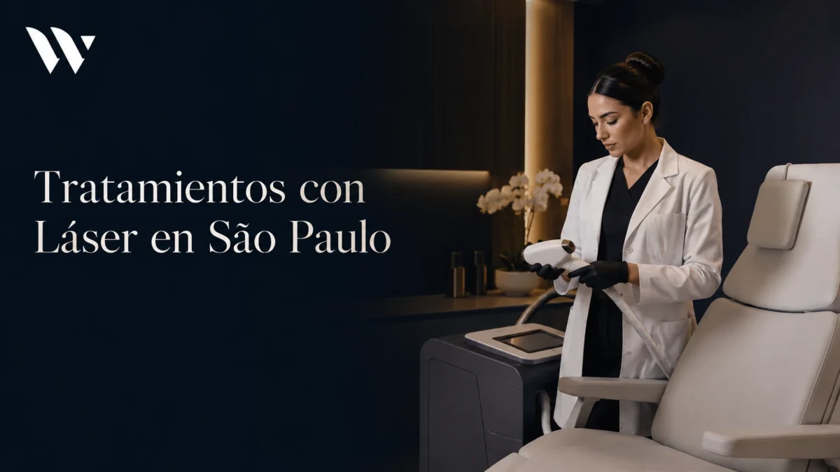 Médica preparando el equipo en la sala de procedimientos — tratamientos con láser en São Paulo