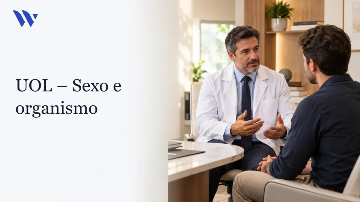 Dermatologista da Clínica Wulkan avaliando paciente em consultório — UOL – Sexo e organismo